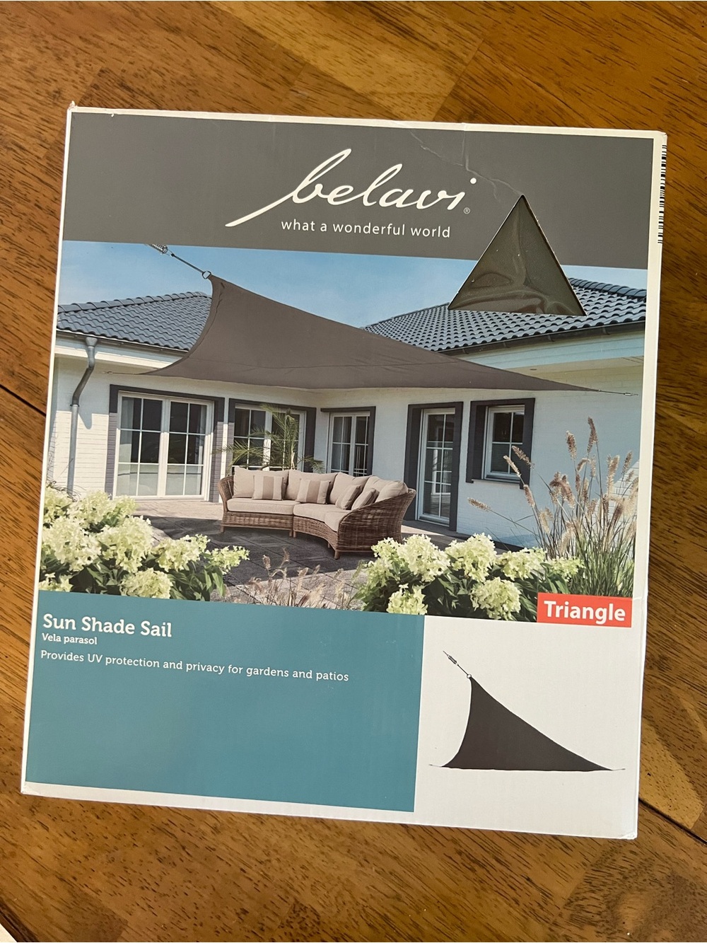 Belavi Triangle Sun Shade Sail - UV Protection